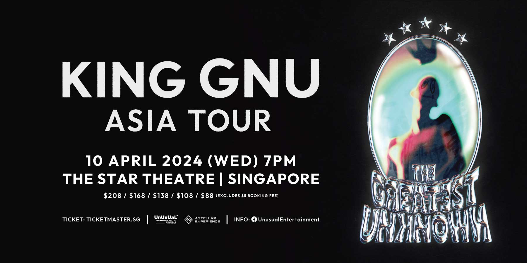 King Gnu Asia Tour『THE GREATEST UNKNOWN』in Singapore